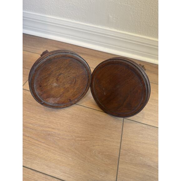 Pair Architectural Salvage Wood Corbels Spindle Turned Victorian Pieces Shelf - Picture 3 of 14